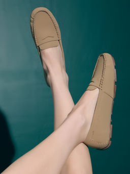 Inc.5 - Women Beige Casual Solid Loafers