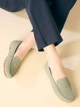 Inc.5 - Women Green Casual Solid Loafers