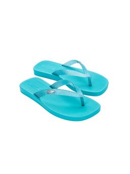 Melissa - Sun Long Beach Ad Blue Gliter Solid Flipflops