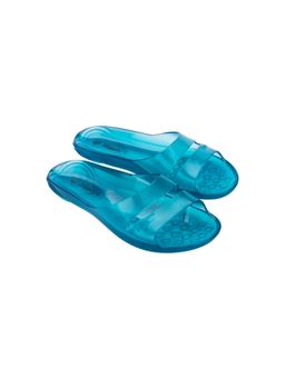 Melissa - The Real Jelly Slide Ad Clear Blue Solid Sliders