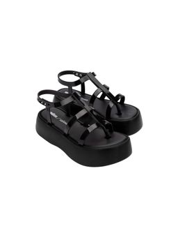 Melissa - Caribe High Platform Black Solid Heels