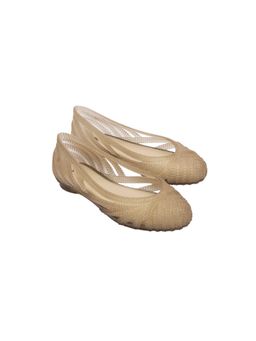 Melissa - Femme Classy Ad Beige Glitter Gold Solid Ballerinas