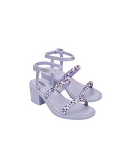 Melissa - Glowing Heel Ad Lila Metallic Violet Lavender Solid Heels