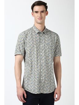 Peter England - Men Multi Slim Fit Print Shirt