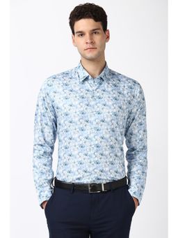 Peter England - Men Blue Slim Fit Formal Shirt