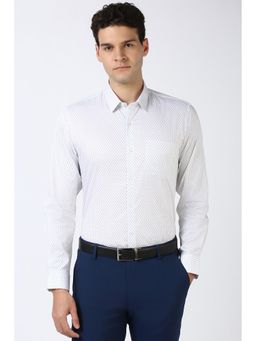Peter England - Men White Slim Fit Formal Shirt