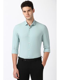 Peter England - Men Blue Super Slim Fit Formal Shirt