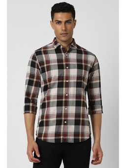 Van Heusen - Men Multi-Color Slim Fit Check Full Sleeves Casual Shirt
