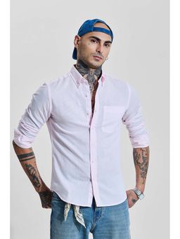 Snitch - Light Pink Slim Fit Shirt
