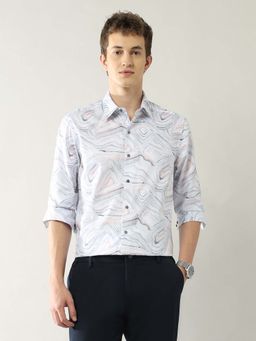 Arrow Newyork - Men's Slim Fit All Over Printed Shirt