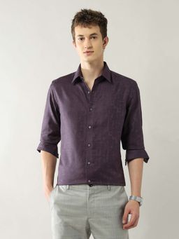 Arrow Newyork - Men's Slim Fit Textured Shirt