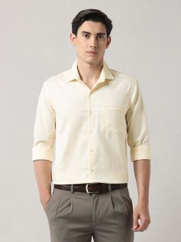 Arrow - Men's Self Design Manhattan Slim Fit Autopress Shirt