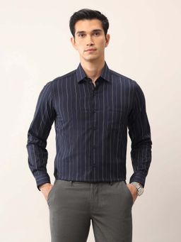 Arrow - Men's Vertical Striped Cotton Ceremonial Shirt