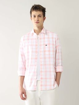 Arrow Sports - Men's Grid Tattersall Checked Slim Fit Shirt