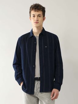 Arrow Sports - Men's Vertical Striped Slim Fit Shirt