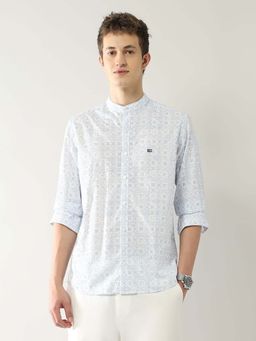 Arrow Sports - Men's Mandarin Collar All Over Printed Shirt