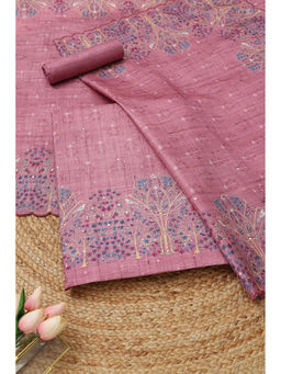 Soch - Mauve Embellished/Sequined Unstitched Top & Unstitched Bottom with Dupatta