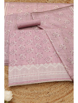 Soch - Lavender Printed Unstitched Top & Unstitched Bottom with Dupatta