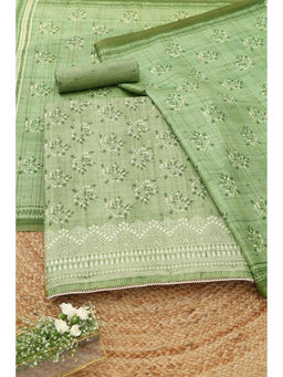 Soch - Green Printed Unstitched Top & Unstitched Bottom with Dupatta