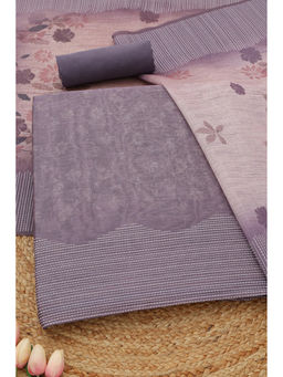 Soch - Lavender Floral Unstitched Top & Unstitched Bottom with Dupatta