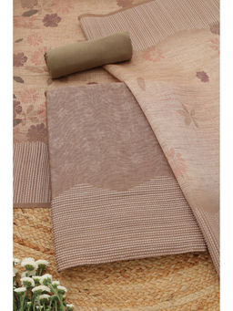 Soch - Beige Floral Unstitched Top & Unstitched Bottom with Dupatta