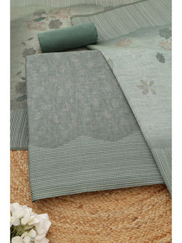 Soch - Green Floral Unstitched Top & Unstitched Bottom with Dupatta
