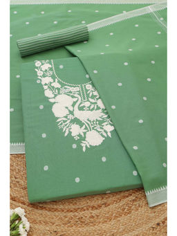 Soch - Green Embroidered Unstitched Top & Unstitched Bottom with Dupatta