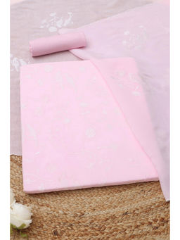 Soch - Pink Embroidered Unstitched Top & Unstitched Bottom with Dupatta