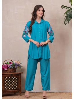 Gahan - Women Sky Rayon Co-Ord Set