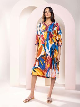 Poppi - Rosylyn Printed Midi Dress