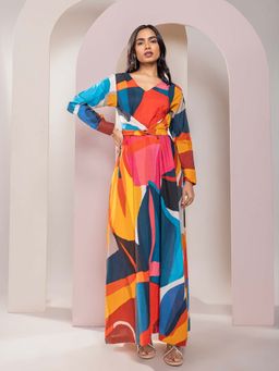 Poppi - Scarlet Printed Maxi Dress