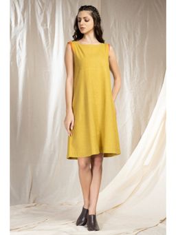 Thread Game - Yellow Khadi Mini Dress