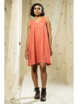 Thread Game - Pink Khadi Mini Dress