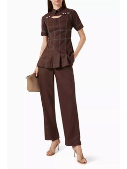 Notebook - Women Brown Isla Top with Pant Co-Ord's