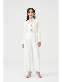 Notebook - Women Ivory Anastasia Top with Pant Co-Ord's