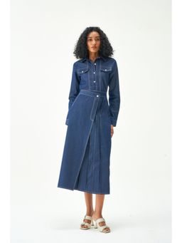 Notebook - Women Blue Ariana Top with Skirt Co-Ord's