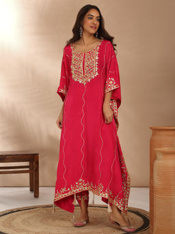 Likha - Crepe All Over Embroidered Kaftan with Dhoti Pants Likdlks12 (Set of 2)