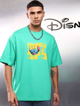 HIGHLANDER - Men Stitch Round Neck Short Sleeve Oversized Drop Shoulder Tshirt