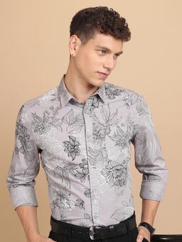 HIGHLANDER - Men Floral Slim Fit Shirt