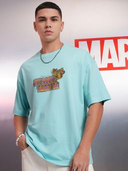 HIGHLANDER - Marvel Men Groot Round Neck Oversized Drop Shoulder Tshirt