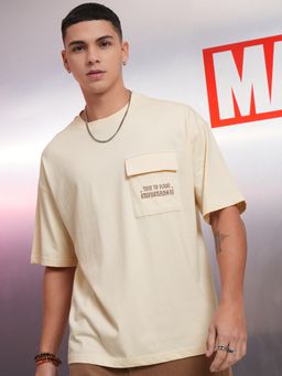 HIGHLANDER - Marvel Men Deadpool Round Neck Oversized Drop Shoulder Tshirt