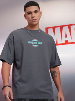 HIGHLANDER - Marvel Men Spider-Man Round Neck Oversized Drop Shoulder Tshirt