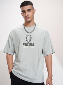 HIGHLANDER - Marvel Men Round Neck Half Sleeve Oversized T Shirt