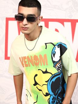 HIGHLANDER - Marvel Venom Men Round Neck Dropshoulder Oversized Tshirt