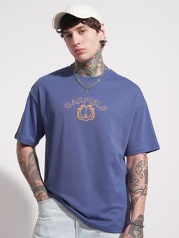 HIGHLANDER - Blue Garfield Drop Shoulder Tshirt