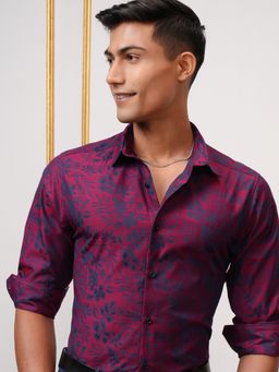 LOCOMOTIVE - Men Slim Fit Opaque Casual Shirt