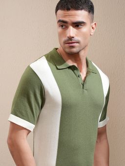 LOCOMOTIVE - Premium Men Knited Polo Neck Relaxed Fit Polo T-Shirt