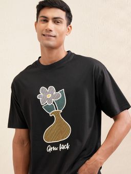 LOCOMOTIVE - Premium Men Graphic Printed Round Neck Relaxed Fit Tshirt