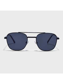 IDOR - Premium Metal Black Lens Square Uv Protection Sunglass for Unisex-56039-Blk (54)