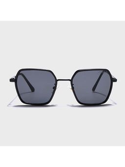 IDOR - Premium Metal Black Lens Square Uv Protection Sunglass for Unisex-56048-Blk (55)